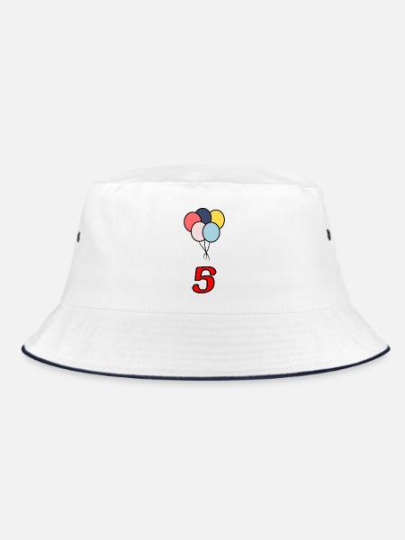 5. ANNIVERSAIRE. 5 ANS. 5e ANNIVERSAIRE - Bob - blanc/marine - Devant