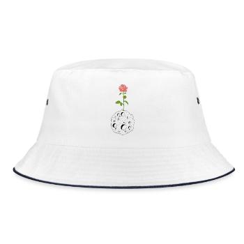 La fleur et la planète noire - Bob - blanc/marine - Devant
