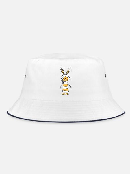 Bunny Girl Jolie Femme Bunny Mignon Petite Robe - Bob - blanc/marine - Devant