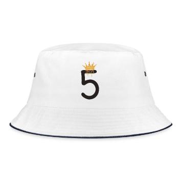 5 - Bucket Hat - white/navy - Front