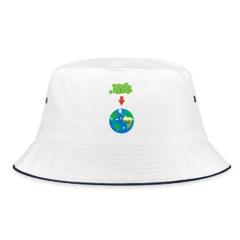 pois sur terre - Bob - blanc/marine - Devant
