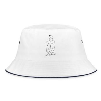Inside - Bucket Hat - white/navy - Front