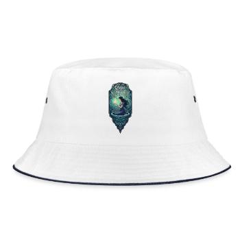 Grace of depth woman with fire - Bucket Hat - white/navy - Front