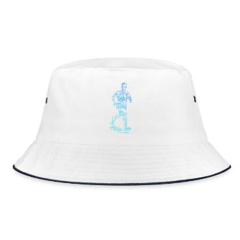 Tolles Rennen Geschenk für Rennen - Bucket Hat - Weiß/Navy - Vorne