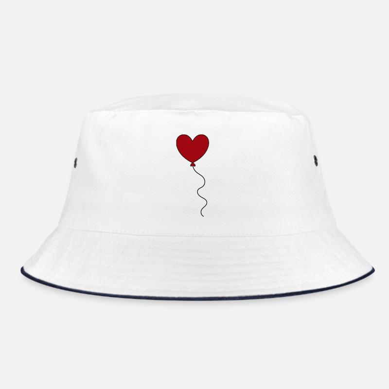 red heart red gift valentine's day Bucket Hat