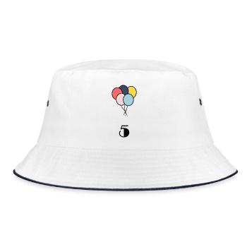 5. ANNIVERSARY. 5 YEARS. 5th ANNIVERSARY - Bucket Hat - white/navy - Front