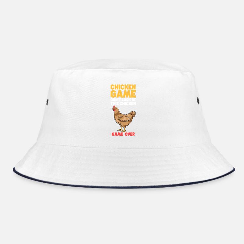 Chicken Game Bold Text Tee Bucket Hat