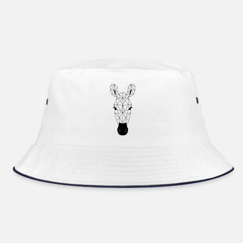 Zebra Polygon Bucket Hat