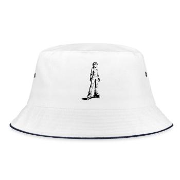 inline skating - Bucket Hat - white/navy - Front