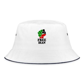Free iran - Bob - blanc/marine - Devant