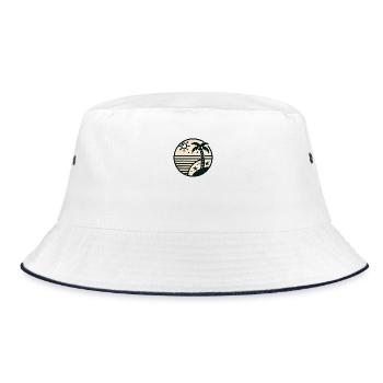 Küste - Bucket Hat - Weiß/Navy - Vorne