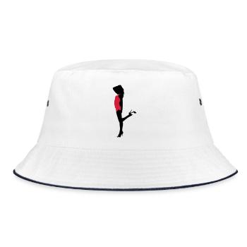 Sexy Girl - Bucket Hat - Weiß/Navy - Vorne