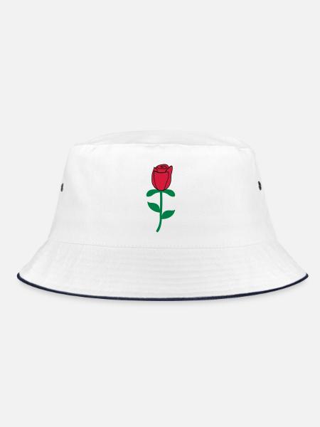 roses - Bob - blanc/marine - Devant