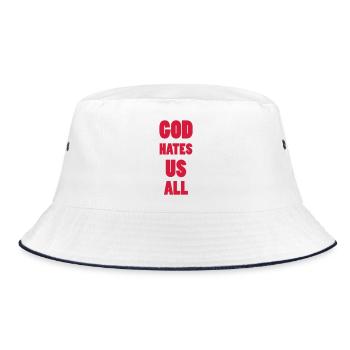 God hate us all ! - Bob - blanc/marine - Devant