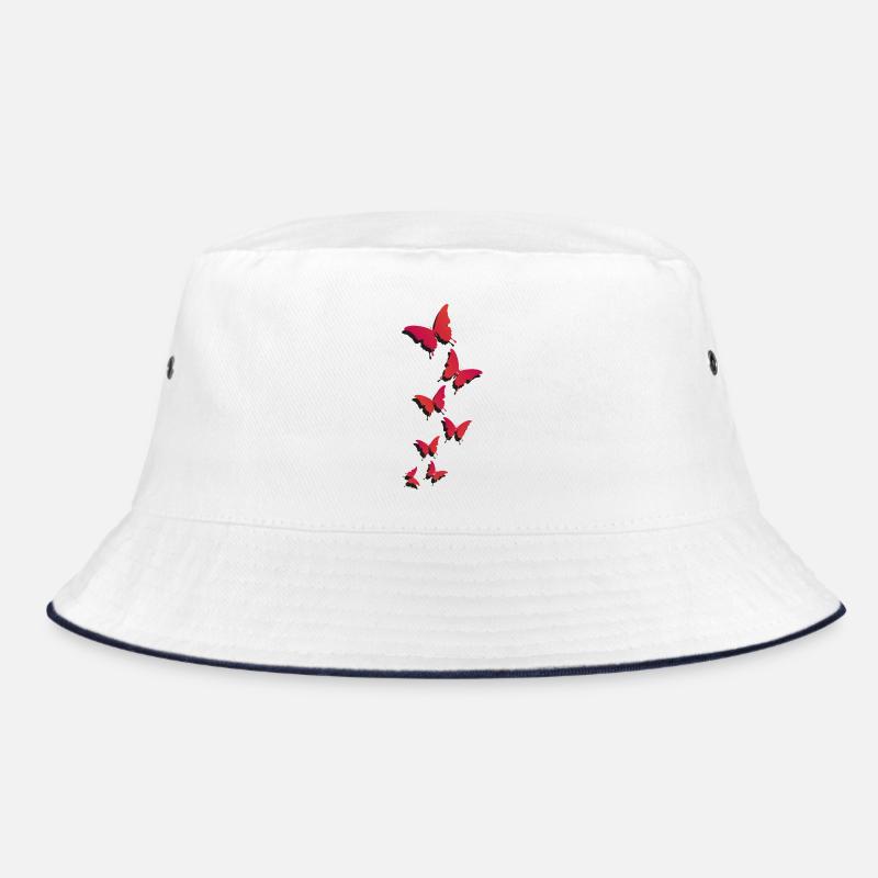 Fliegende Schmetterlinge - fliegende Schmetterlinge Bucket Hat