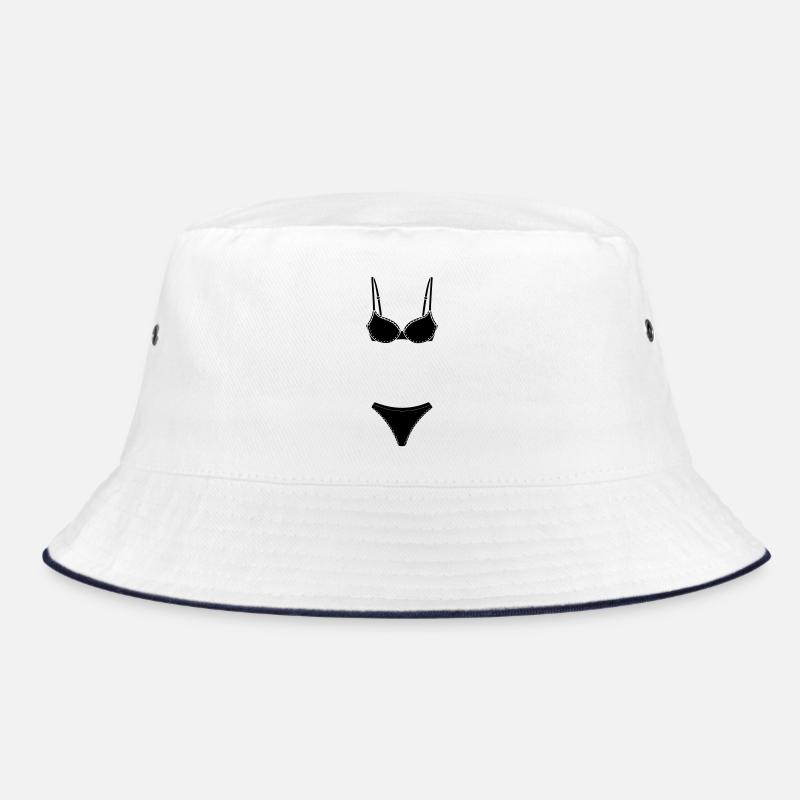 Dessous- oder Bekini-Logo für Geschäft oder Marktstand Bucket Hat