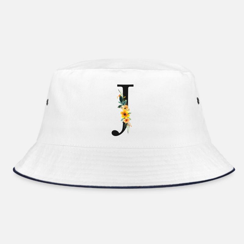J Monogram, Floral, Personnalisable Bob