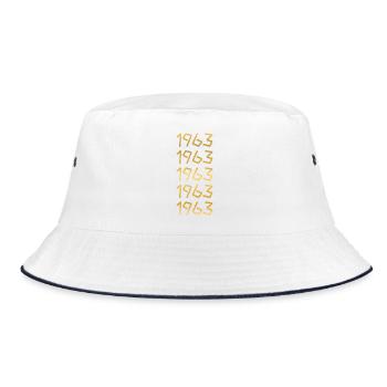 Leisure time 1963 - Bucket Hat - white/navy - Front