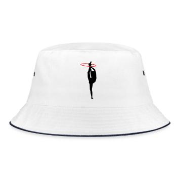Gymnastik - Bucket Hat - Weiß/Navy - Vorne