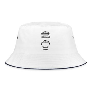 Delicious bowl - Bucket Hat - white/navy - Front