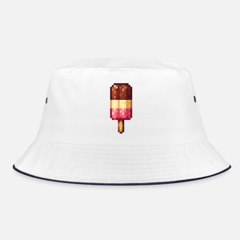 Retro Pixel Popsicles Bucket Hat