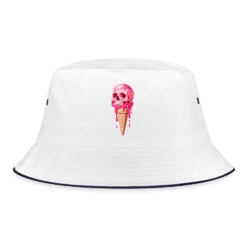 Glace Crâne Rose - Bob - blanc/marine - Devant