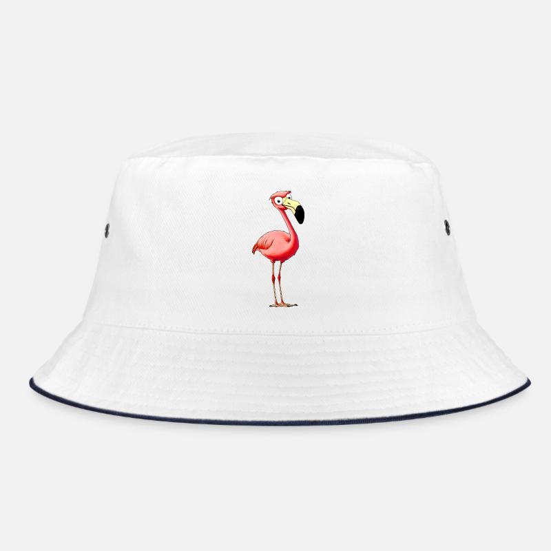 Flamingos Style - Bucket Hat - Weiß/Navy