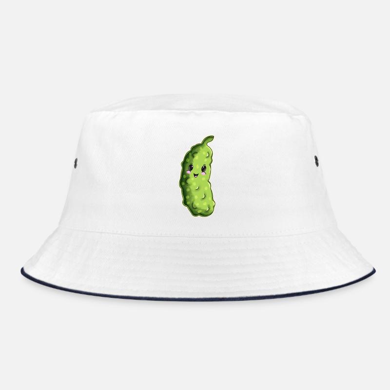 Kuschelige Gurke Cartoon Bucket Hat