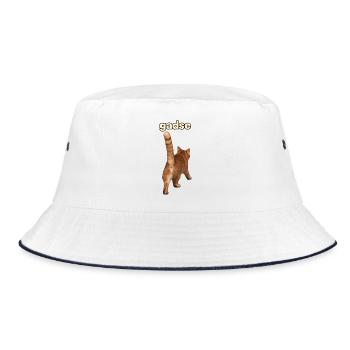 Gadse - Bucket Hat - Weiß/Navy - Vorne