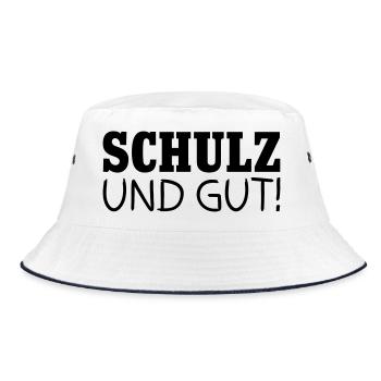 Schulz and good - Bucket Hat - white/navy - Front