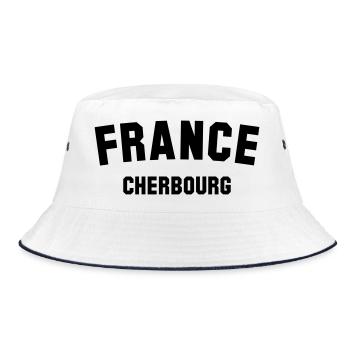 CHERBOURG France Frankreich - Bucket Hat - white/navy - Front