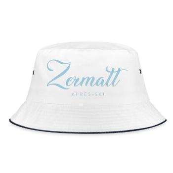 ZERMATT Schweiz Switzerland - Bucket Hat - white/navy - Front