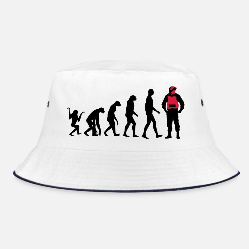 Police - Bucket Hat - Weiß/Navy