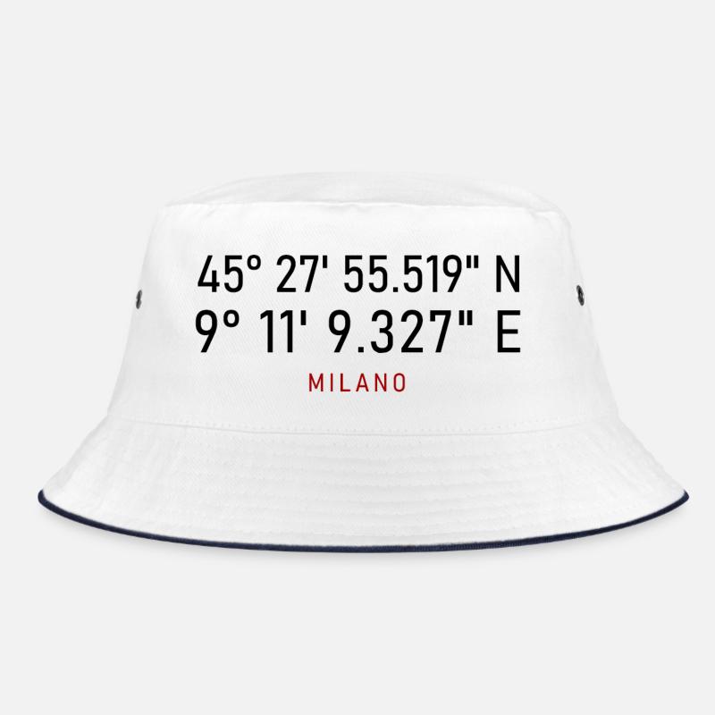 Milano Red Lettering Coordinates Bucket Hat