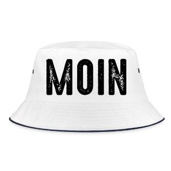 MOIN - Bucket Hat - white/navy - Front
