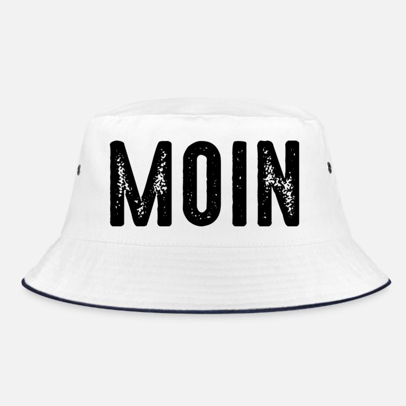MOIN - Bucket Hat - Weiß/Navy