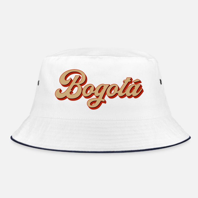 Bogotá Retro Script Schriftzug Bucket Hat