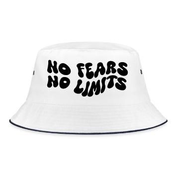 No Fears No Limits - Bucket Hat - Weiß/Navy - Vorne
