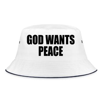 God wants peace - Bob - blanc/marine - Devant