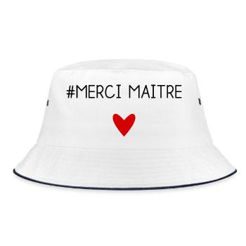 MASTER. MASTER. THANK YOU. THANK YOU, MASTER. MASTER - Bucket Hat - white/navy - Front