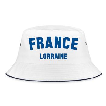 LORRAINE Lothringen France Frankreich - Bucket Hat - white/navy - Front