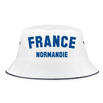 NORMANDIE France - Bucket Hat - Weiß/Navy - Vorne