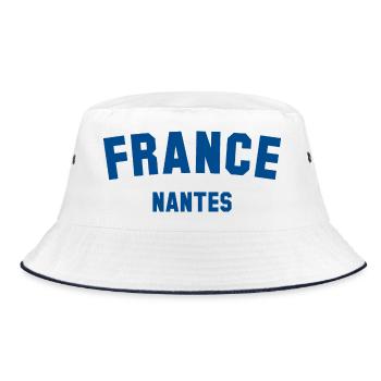 NANTES France Frankreich - Bucket Hat - white/navy - Front