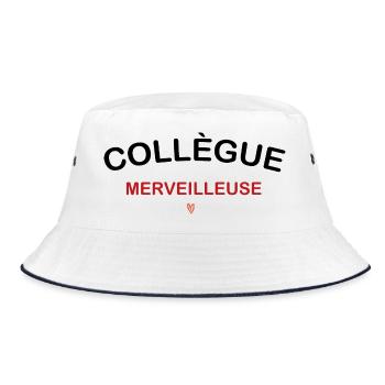 Collègue merveilleuse - Bob - blanc/marine - Devant