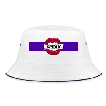 Speak - Bucket Hat - white/navy - Front