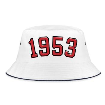 Année de naissance sport 1953 - Bob - blanc/marine - Devant