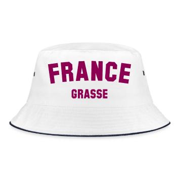 GRASSE France France - Bucket Hat - white/navy - Front