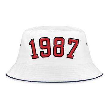 Année de naissance sport 1987 - Bob - blanc/marine - Devant