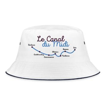 Canal du midi villes - Bob - blanc/marine - Devant