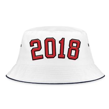 Année de naissance sport 2018 - Bob - blanc/marine - Devant